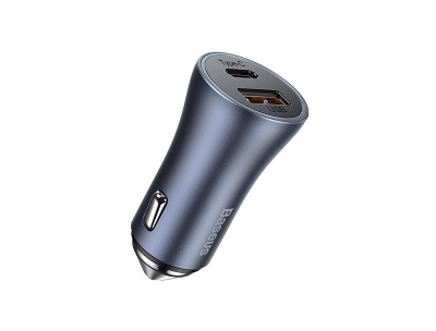 Baseus Golden Contactor Pro Dual Quick Charger Car Charger USB and Type-C 40w