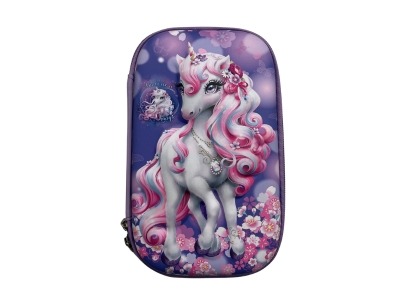 3D Kids Pencil Case - Medium - Unicorn Queen