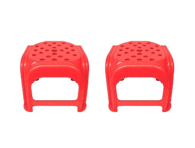 Baby Stool Red (2Pcs)
