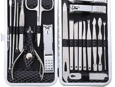 Manicure Set Pedicure Kit Professional 19 Pcs Nail Clipper Stainless Steel