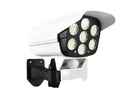 Solar Light 77-LED SMD Outdoor Security Lamp (CCTV-Style Design)
