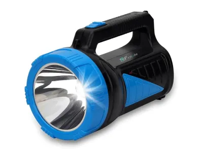 Rechargeable Long Range Search Torch Light with 2 Side Emergency Kissan Light