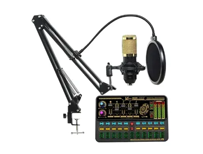 Sound Card with Condenser Mic