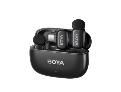 Boya Mini 12 2 Person Wireless Microphone ( Black )