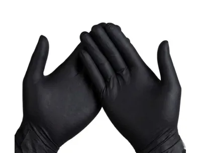 Vinyl Powder Free Glove - Black -  100pcs