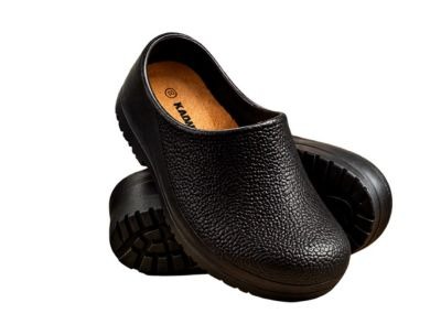 KDM Water Resistant Half Chef Shoe - Black
