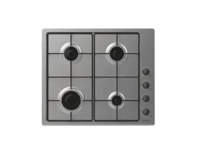 Candy 60 Cm Gas On Metal Hob, Lateral Knobs, 4 Gas Burners