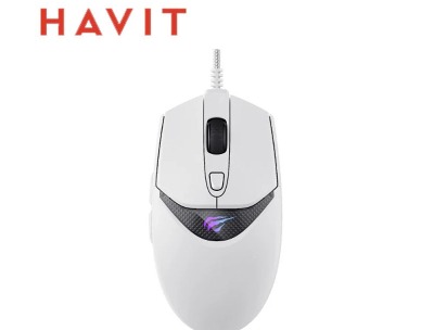 Havit Houyi M3C Gaming Mouse - White+Black