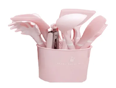 Silicone Kitchen Utensil Set with Storage Holder - 12 Pcs
