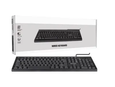 Wired USB Optical Keyboard - Black