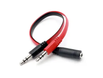 AUX 3.5mm 2 Male to 1 Female Splitter Cable
