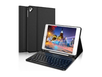 Wireless Bluetooth Keyboard Case for 9.7-inch iPad (5th/6th Gen, Pro 9.7, Air 1/2)