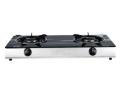 Osaka National Gas Cooker Glass Top Double Burner Infrared - (80% Energy Saving)