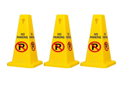No Parking 4 Sides Traffic Cone