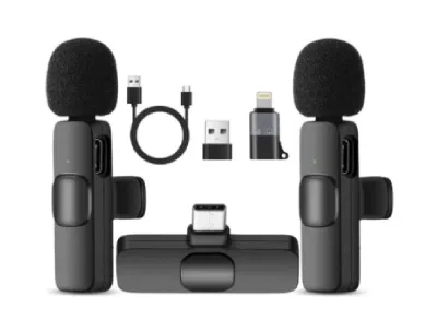 K9 Wireless Dual Microphone Lightning and Type-C Support