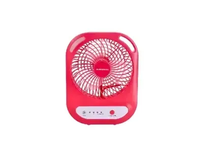 Olsenmark Rechargeable 6 Inch Mini Table Fan with Light