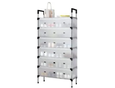 Dustproof Shoe Rack -DIY Space-Saving Shoe Cabinet (7 Layer)