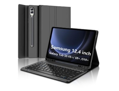 Wireless Bluetooth Keyboard Case for Samsung Tab S7 FE / S8+ / S9+ / S10+ 12.4"