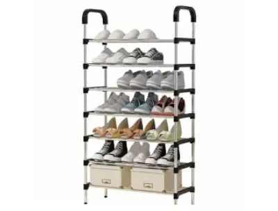 7-Layer Adjustable Shoe Rack – Multi-Layer Free-Standing Organizer Shelf (133cm)
