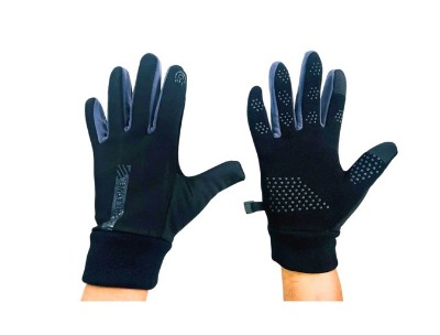 Motorcycle Touch Screen Riding Gloves Pair - Black