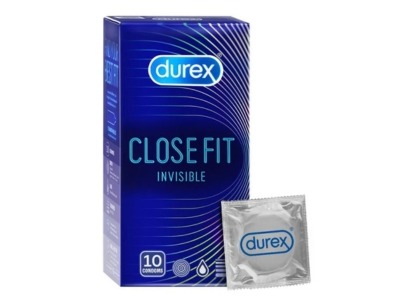 Durex Closefit Invisible Condoms - 10Pcs Pack