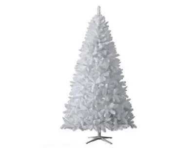 Treetopia White Unlit Artificial Christmas Tree | Winter White - 8 ft