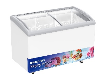 Innovex 330L Curved Glass Top Display Freezer (IDSF33D4)