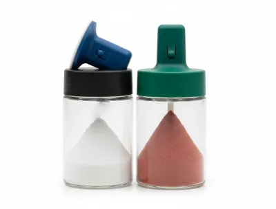 Glass Spice Bottle with Spoon - 250ml