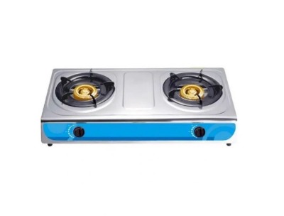 Stainless Steel 2-Burner Countertop Gas Stove