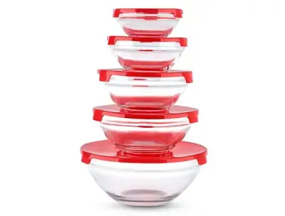 Glass Gowl Set - 5 piece