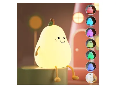 Rechargeable Peach Shape Touch Control Night Lamp