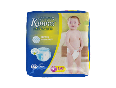 Kimrox Baby Diapers pant (XXLarge) - 16Pcs