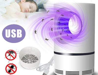 Electric Fly Bug Mosquito Insect Killer LED Light Trap Control Lamp Small Pest with USB Power Supply