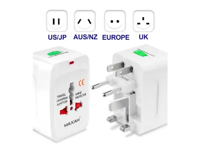 Universal Worldwide All in One International Travel Adaptor Wall AC