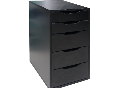 Black Liam Drawer Unit