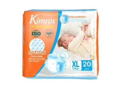 Kimrox Baby Diapers (XLarge) - 20PCs