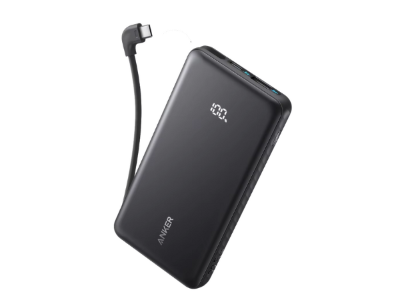 Anker Zolo Powerbank 10K 22.5W Built In 90° USB C Cable