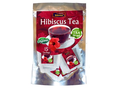 Menna Products Hibiscus Tea - 15 Tea Bags