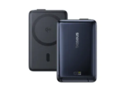 Baseus Power Bank Nomos Qi2 Kickstand Magnetic with Built-in USB-C Cable 10000mAh 45W