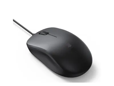 Wired Optical USB Mouse - Jet Black