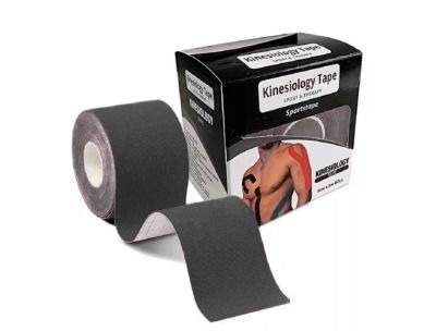 KINESIOLOGY TAPE - K TAPE - Sports Tape - Muscle Support Tape - Black Color