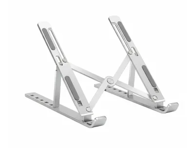 Aluminum Alloy Adjustable Laptop Stand – 7-Angle Foldable Stand for Laptops, Tablets, Phones & Notebooks