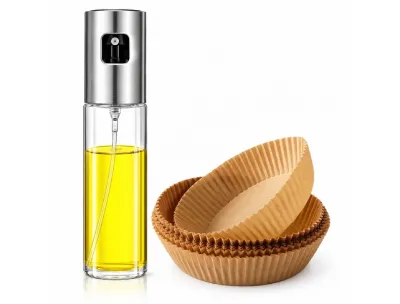 Oil Spray + 100pcs Air Fryer Paper Combo