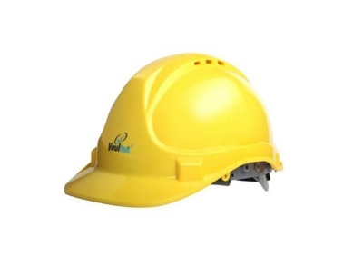Vaultex Safety Helmet with Ventilation Holes - Yellow