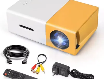 Vamvo YG300 Pro Mini Projector 1080p Portable for Smartphone & Laptop
