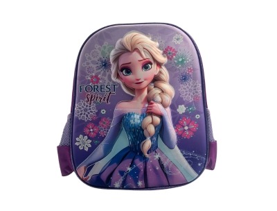 3D Kids Preschool Bag - Single Pocket - Frozen (12H x 10L x 5W)