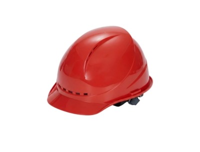 High-Quality Imported Helmet with Ventilation Holes - Red