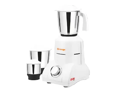 Orange Cute 550-Watt Mixer Grinder with Stainless Steel Jars