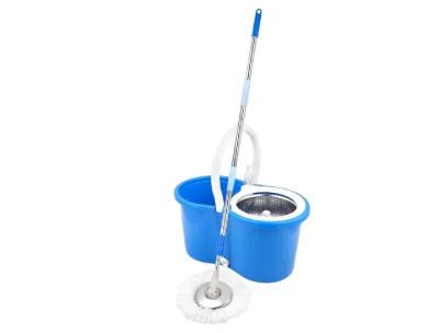 360° Rolling Spin Mop with Stainless Steel Bucket
