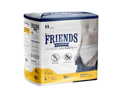 Friends Adult Diaper Pant (Medium) - 10Pcs